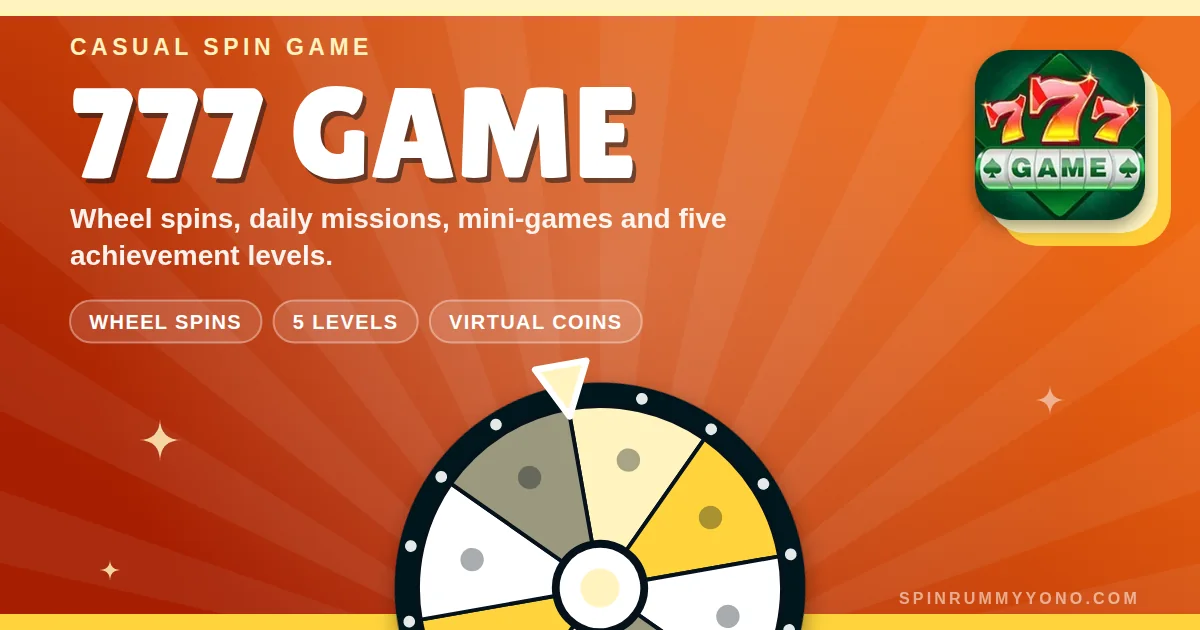 777 Game app banner