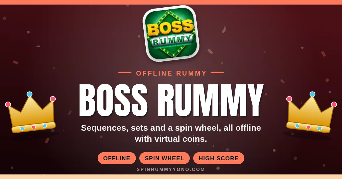 Boss Rummy app banner
