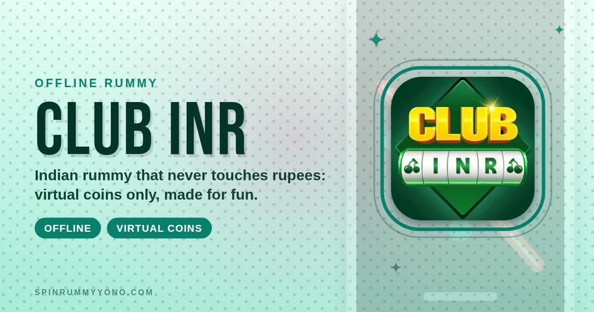 Club INR app banner