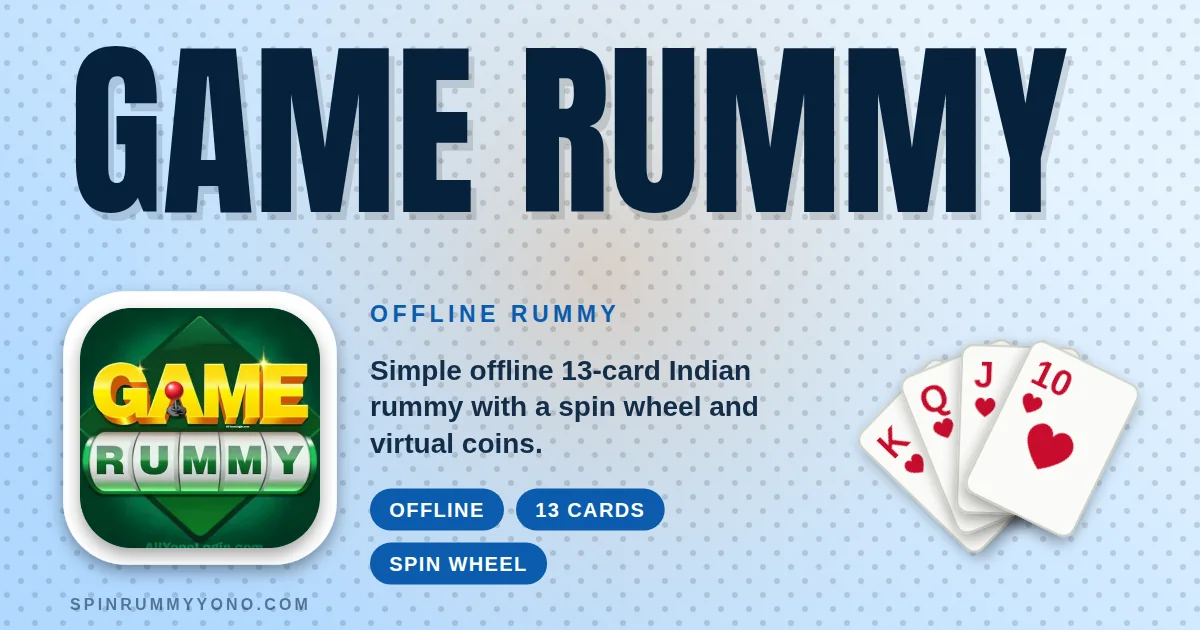 Game Rummy app banner