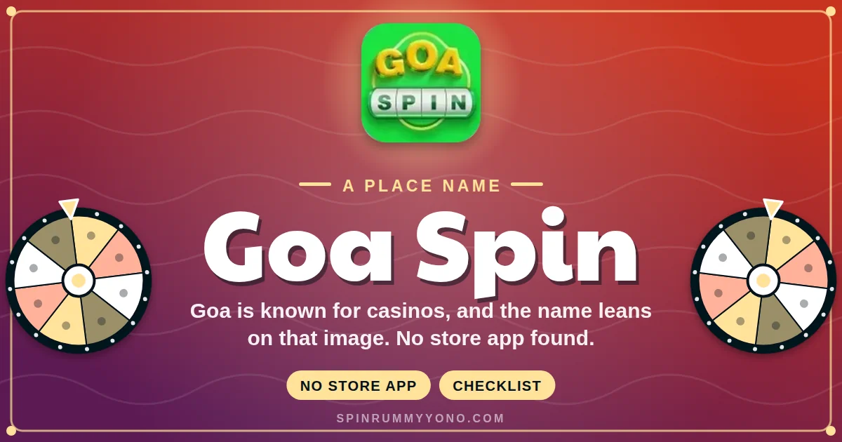 Goa Spin app banner