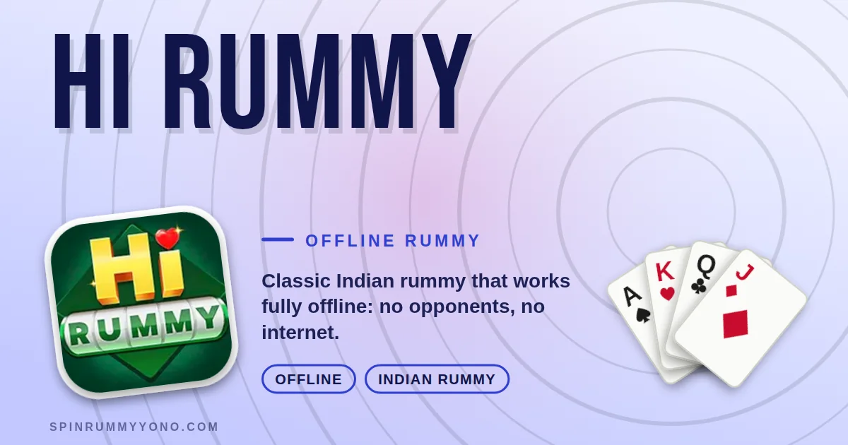 Hi Rummy app banner