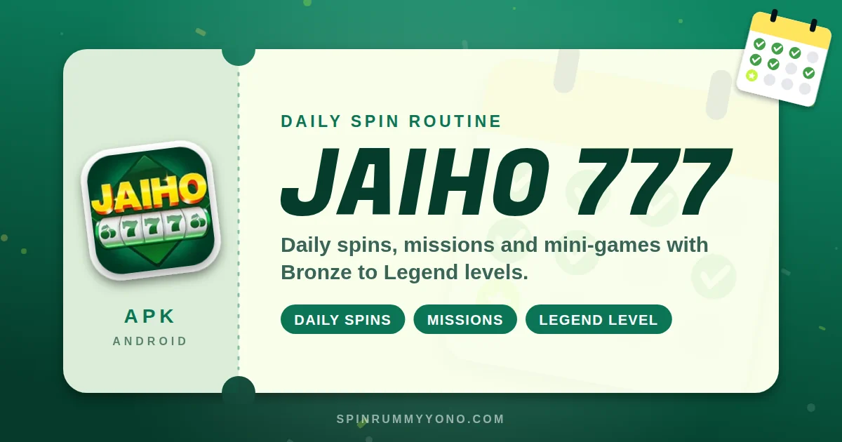 Jaiho 777 app banner