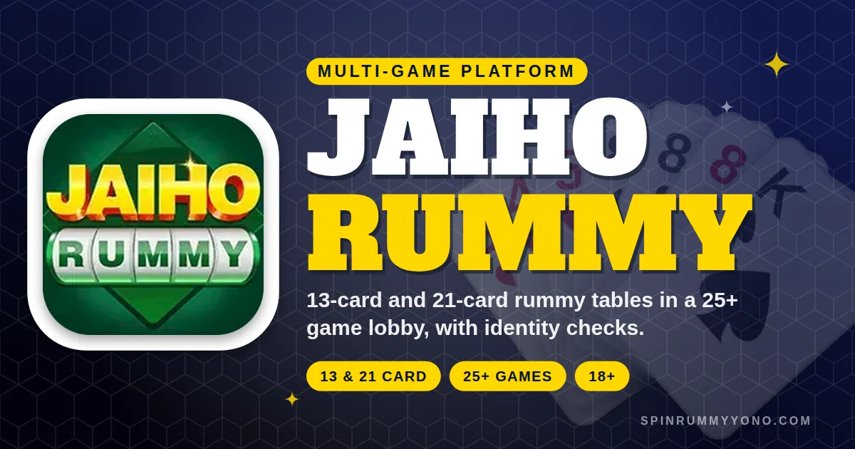 Jaiho Rummy app banner