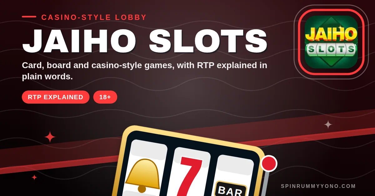 Jaiho Slots app banner