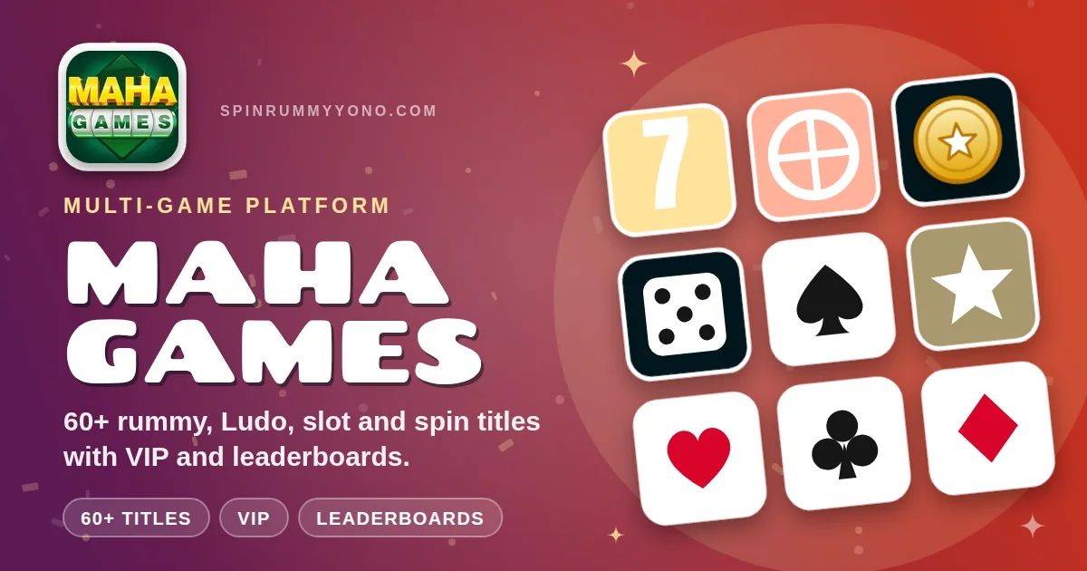 Maha Games app banner