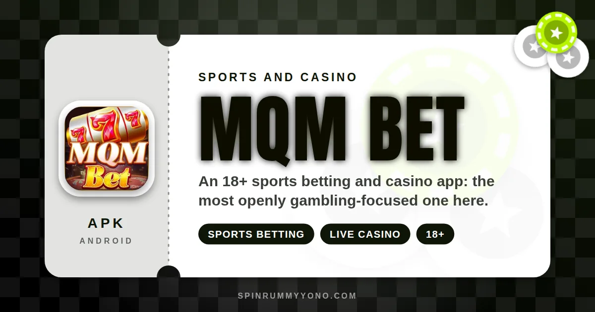 MQM Bet app banner