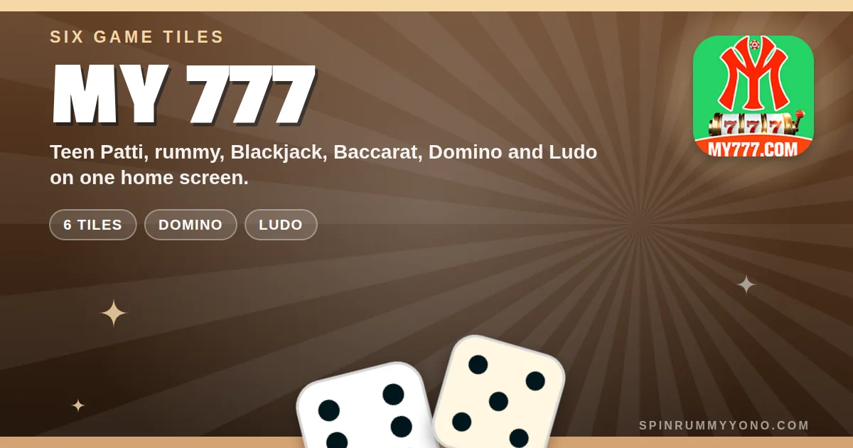 My 777 app banner