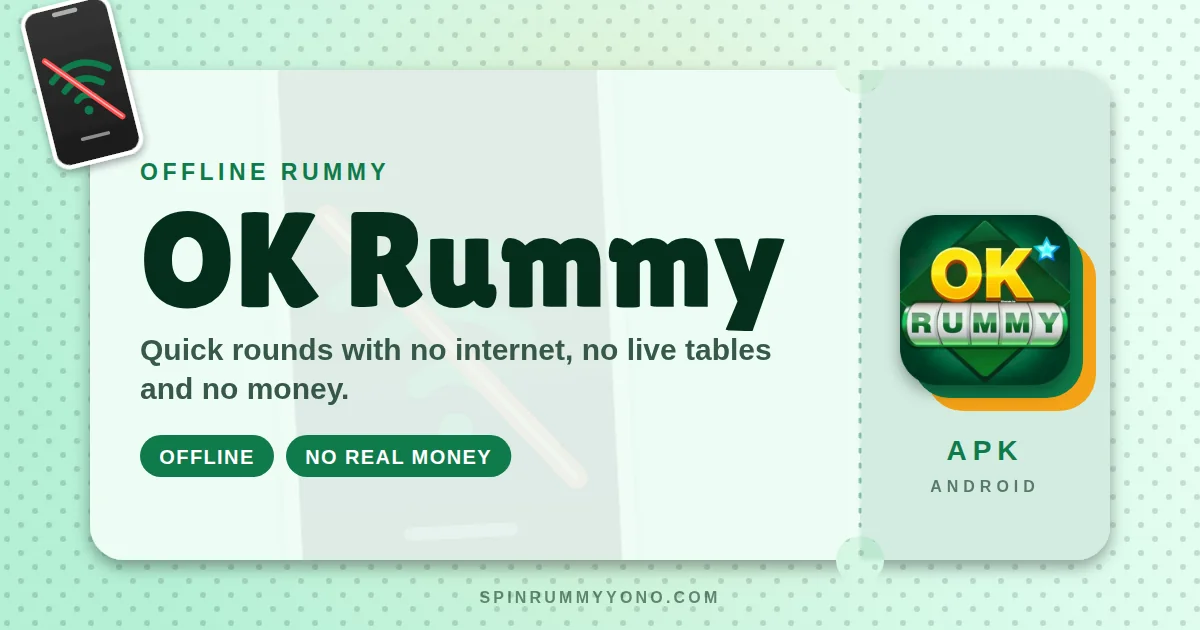OK Rummy app banner