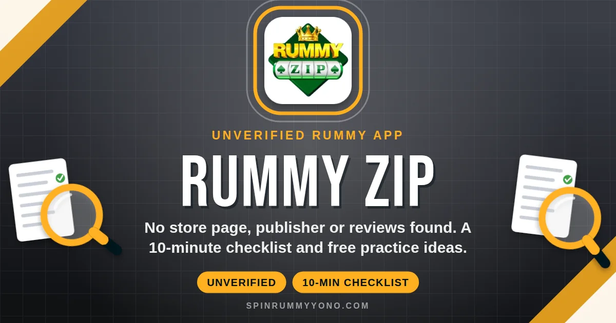 Rummy Zip app banner