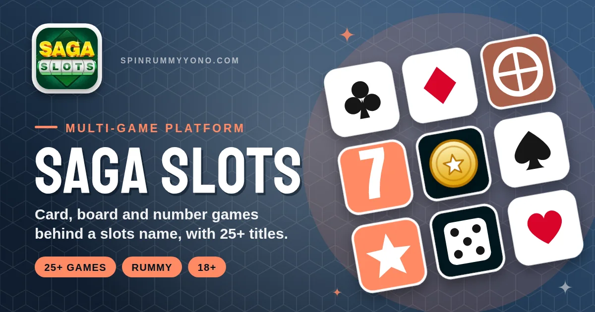 Saga Slots app banner