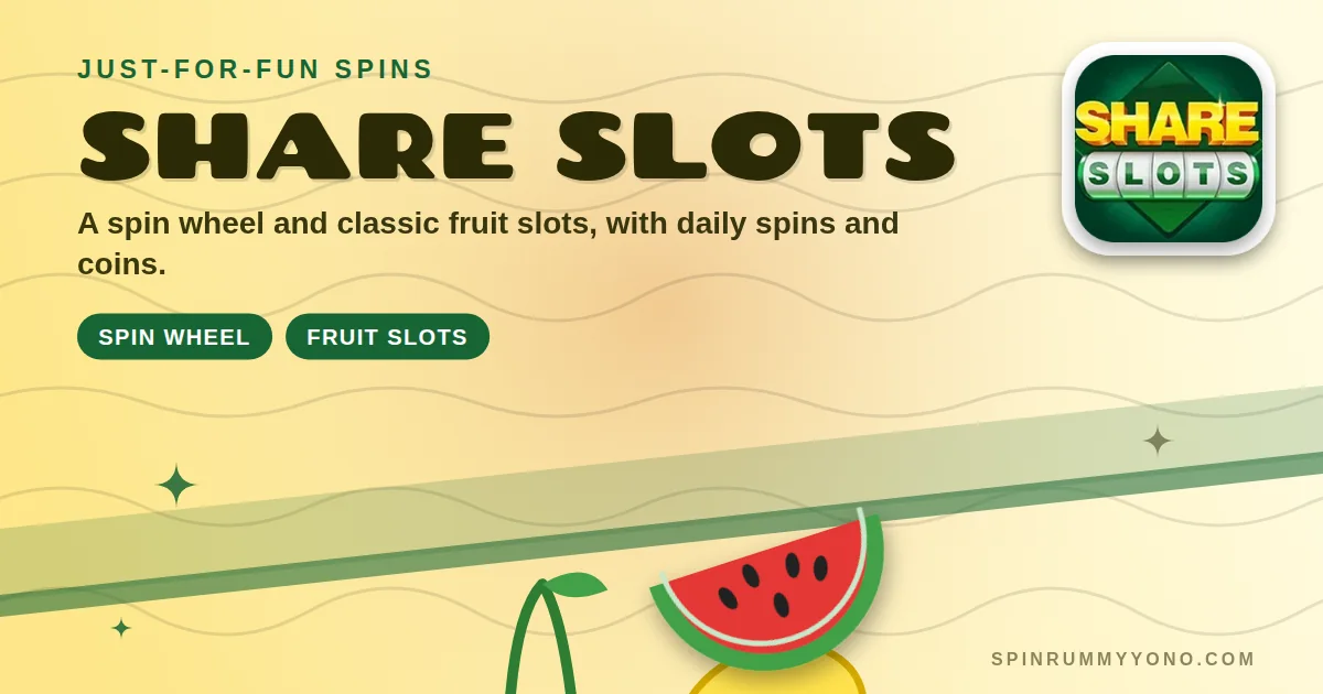Share Slots app banner