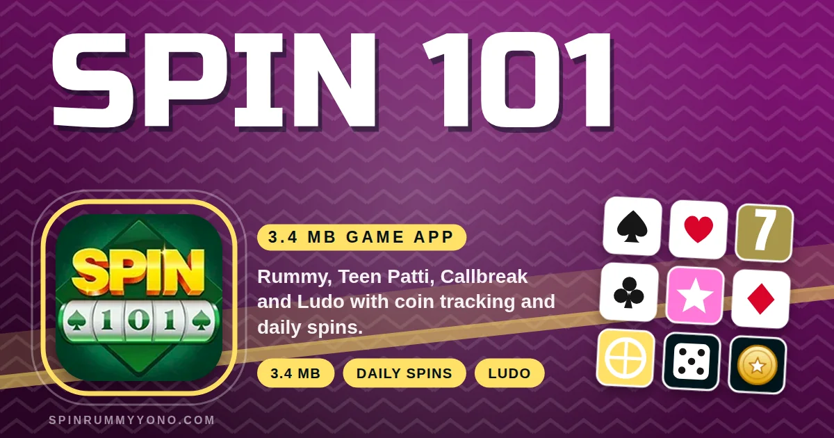 Spin 101 app banner
