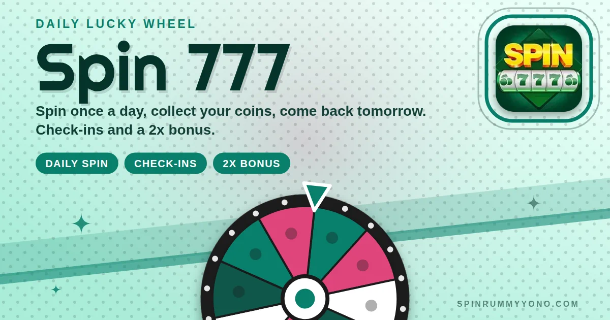 Spin 777 app banner
