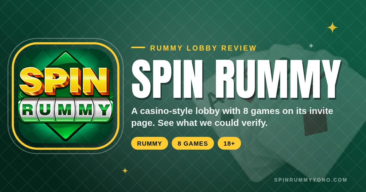 Spin Rummy app banner