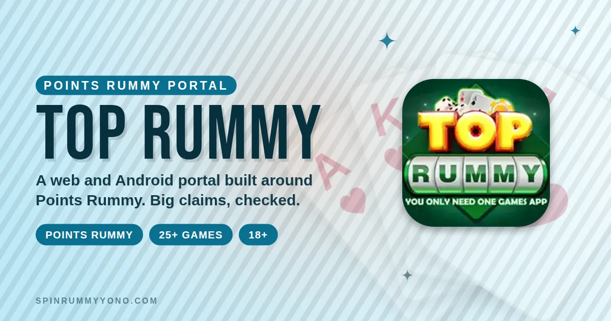 Top Rummy app banner